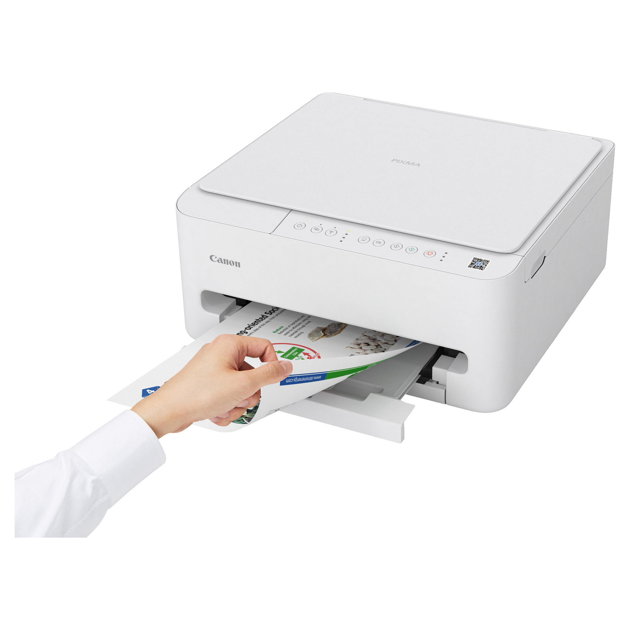 Printer Multifunksional Canon PIXMA TS4150i / 3‑in‑1 / 14ppm / Wi‑Fi – Bardhë - 11