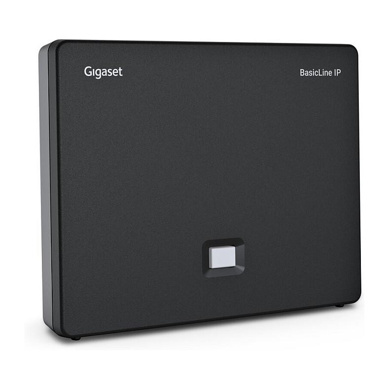 Base Station DECT VoIP Gigaset BasicLine IP, 4 llogari SIP, deri në 4 thirrje njëkohësisht, USB-C, LAN - Zezë