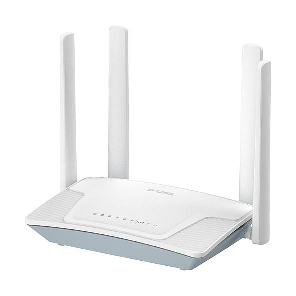 Ruter D-Link G403C/E, 4G LTE Cat 4, Wi-Fi 4 N300, Single-Band, 1× Fast Ethernet WAN/LAN + 3× Fast Ethernet LAN, Nano-SIM - Bardhë