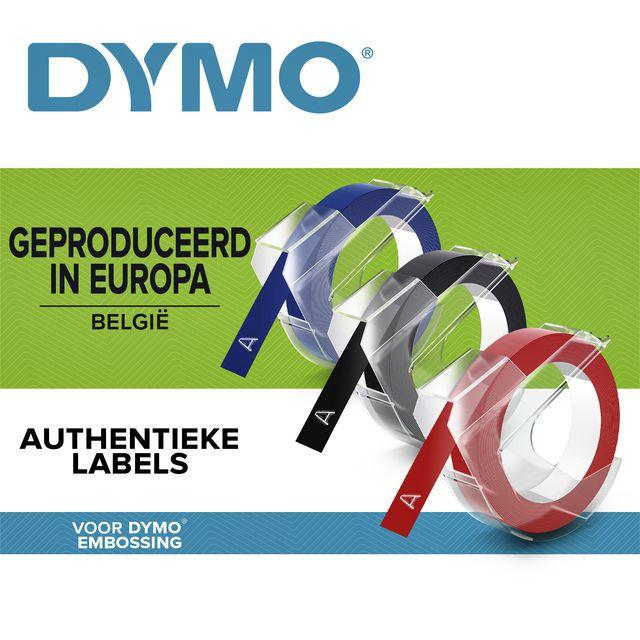 Shirit për Printer 3D Dymo Colour Ribbon S0847750 / Multipack - Bardhë mbi Zezë/Kuqe/Blu  - 2