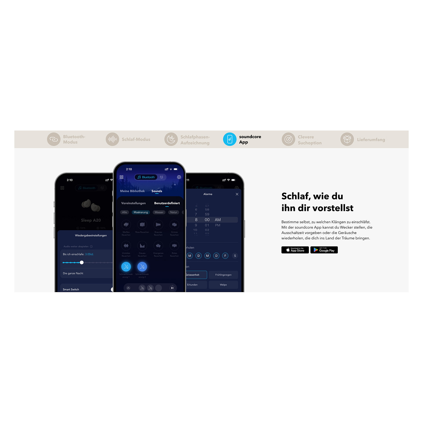 Kufje pa Kabllo Anker Soundcore Sleep A20 True Wireless In-Ear Headphones – Bardhë - 22