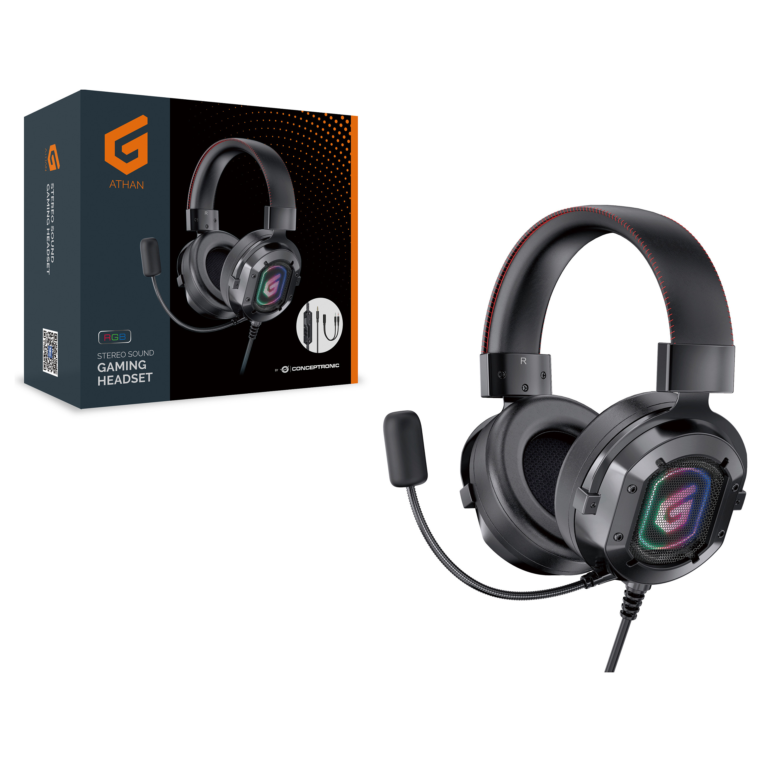 Kufje Gaming Conceptronic Kli Headset / Audio / Integrated Microphone / 2.2 m - Zezë - 2