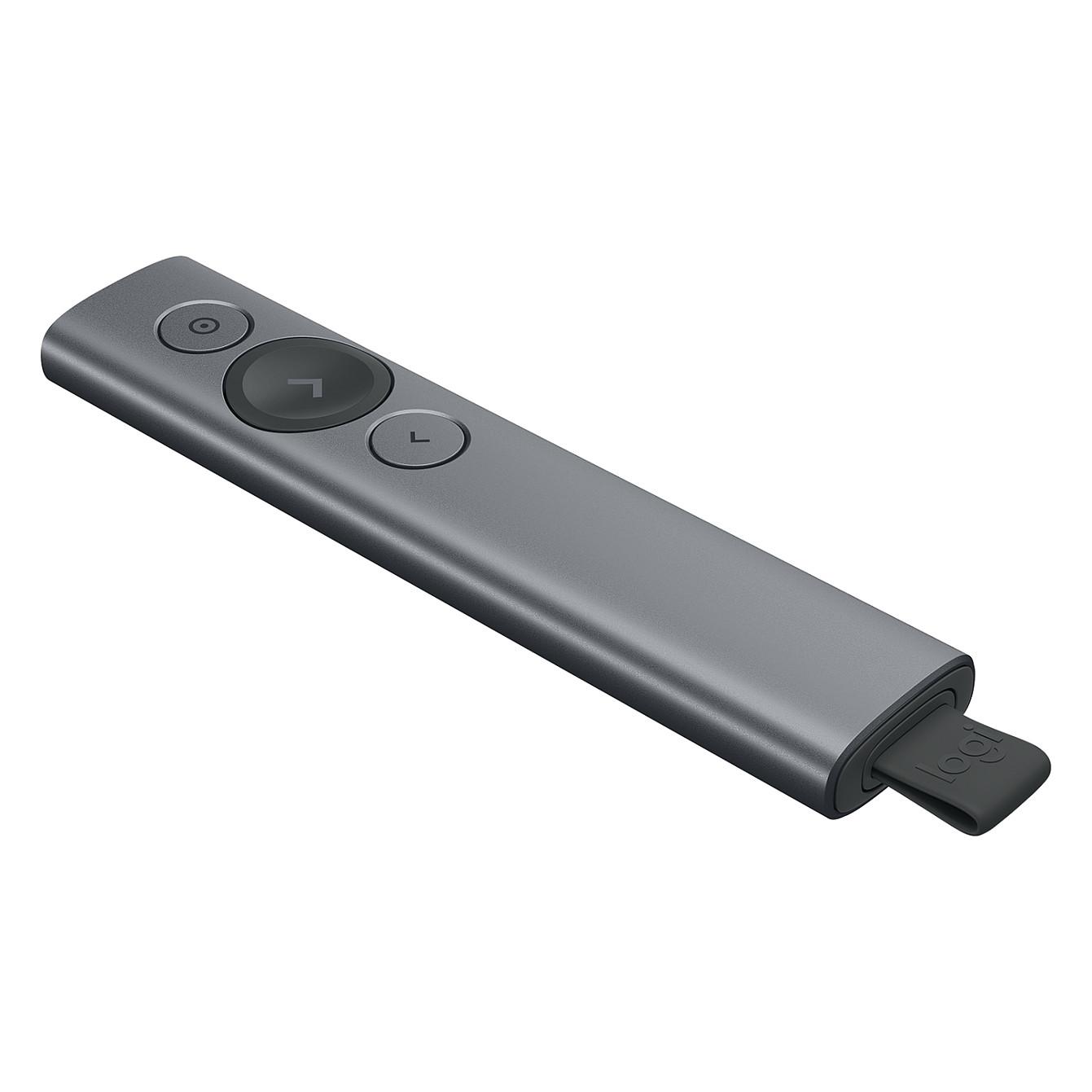 Aksesorë për Konferencë  Logitech Spotlight Plus / Wireless / Bluetooth / 2.4 GHz / 30 m / 3 Butona – Gri