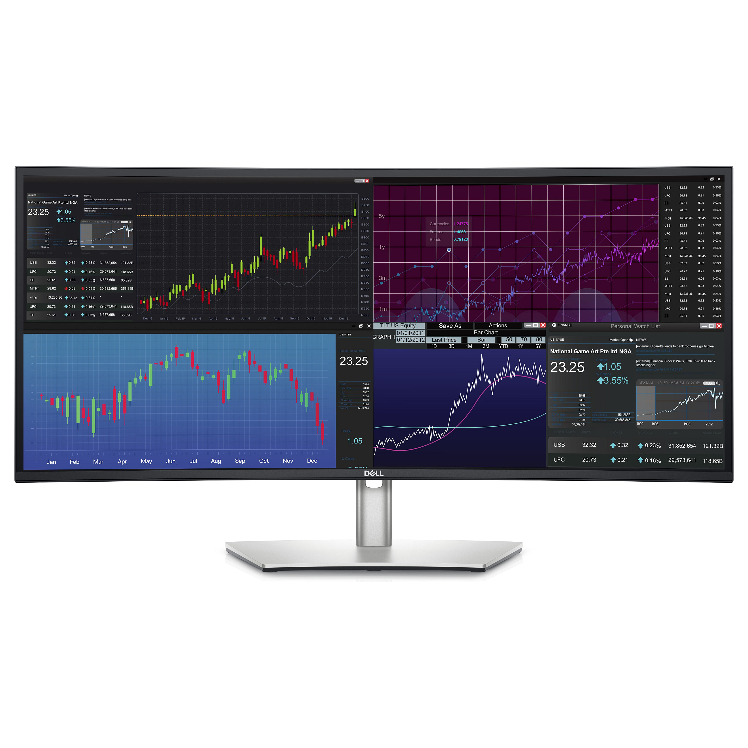 Monitor Dell U3423WE / 34.1''/ UWQHD IPS LCD Curved / 60Hz / 5ms / HDMI+DisplayPort+USB-C - Argjendi - 10