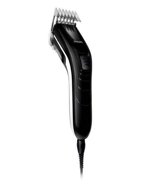 Makinë e Rrojës Philips QC5115/15, për Prerjen e Flokëve, 11 Nivele, 3–21mm, Tehe Inox, Me Kabllo - Zezë, Bardhë