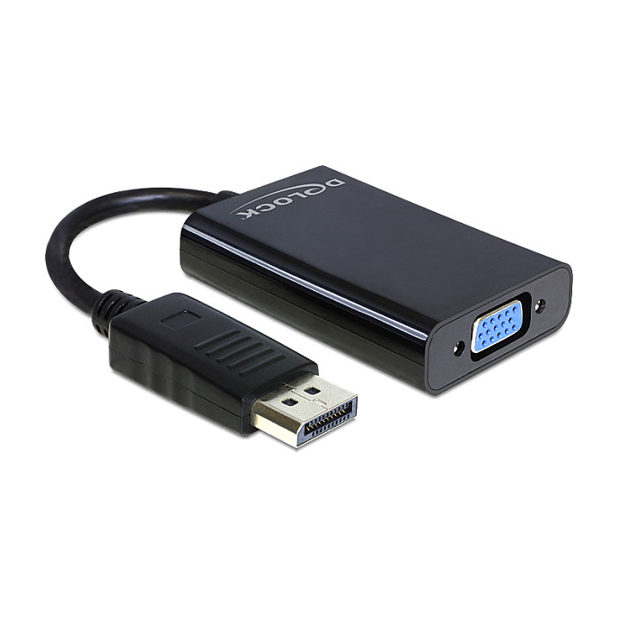 DELOCK DisplayPort 1.1 to VGA Adapter Cable with Audio - 1
