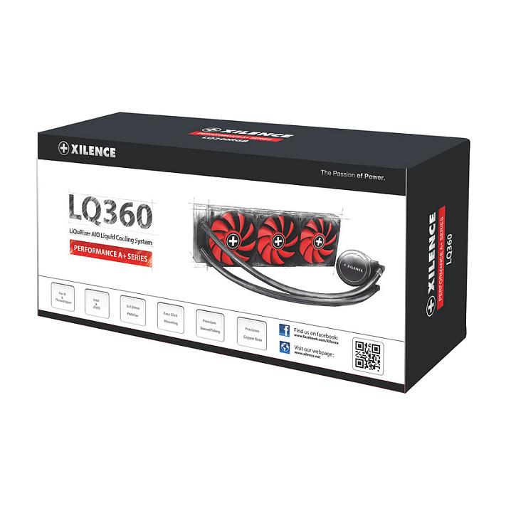 Ftohës për Procesor Xilence Performance A+ XC978 LQ360, 400W TDP, 360mm, 3x120mm - Zezë/Kuqe - 14
