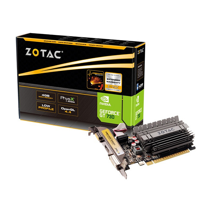 Kartelë grafike NVIDIA GeForce GT 730 4GB DDR3 Zotac LP - 3