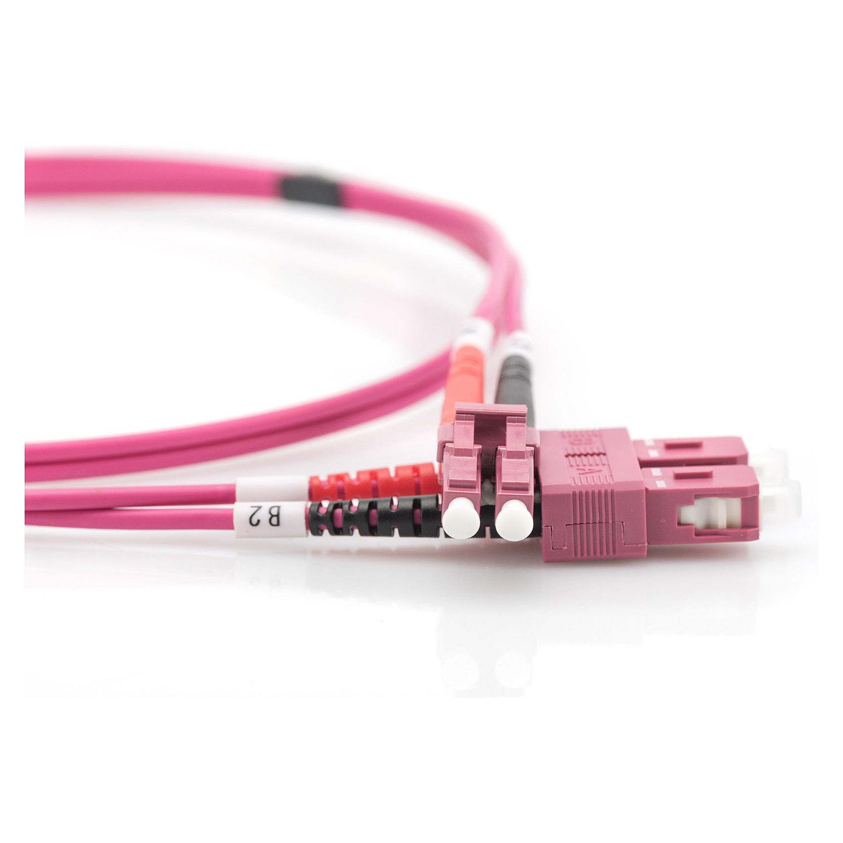 Kabllo për Rrjet DIGITUS LWL Patch LC–SC 5.00m Multimode Duplex OM4 - 2