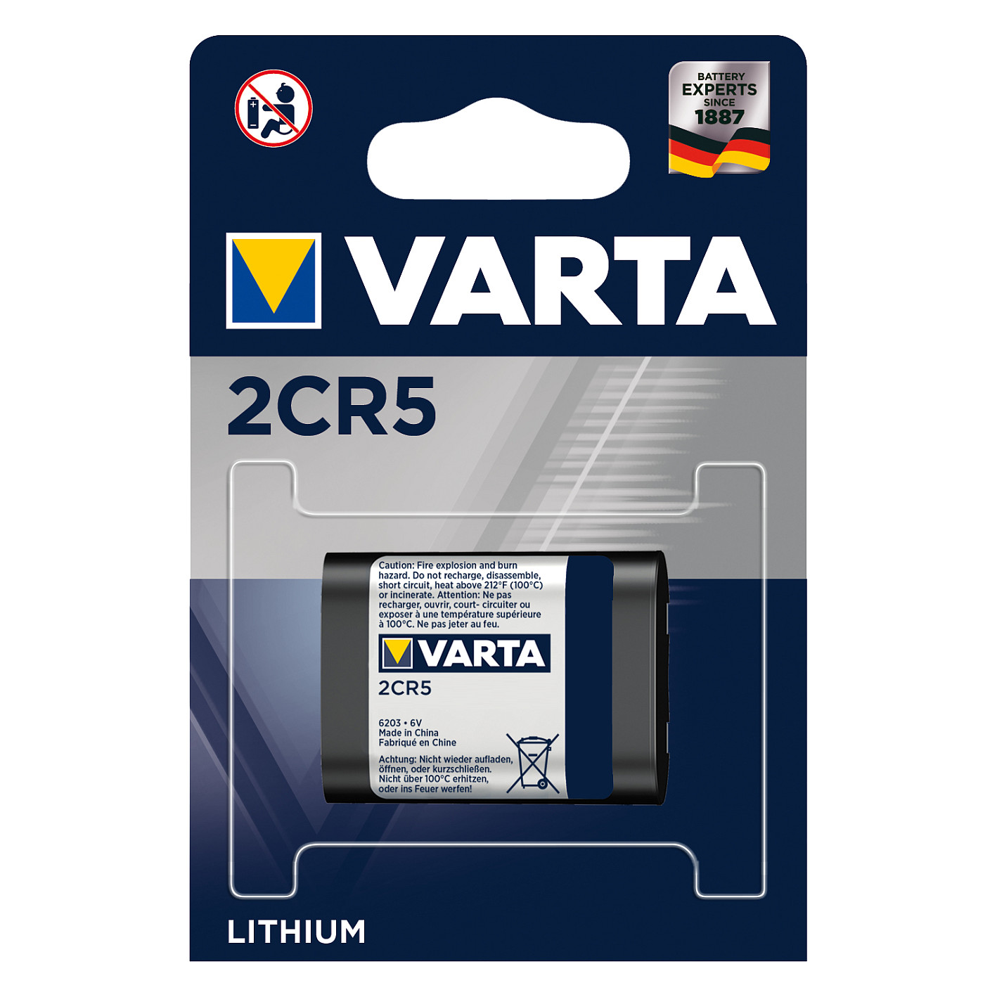 Bateri Photo 2CR5 6V – Varta - 1