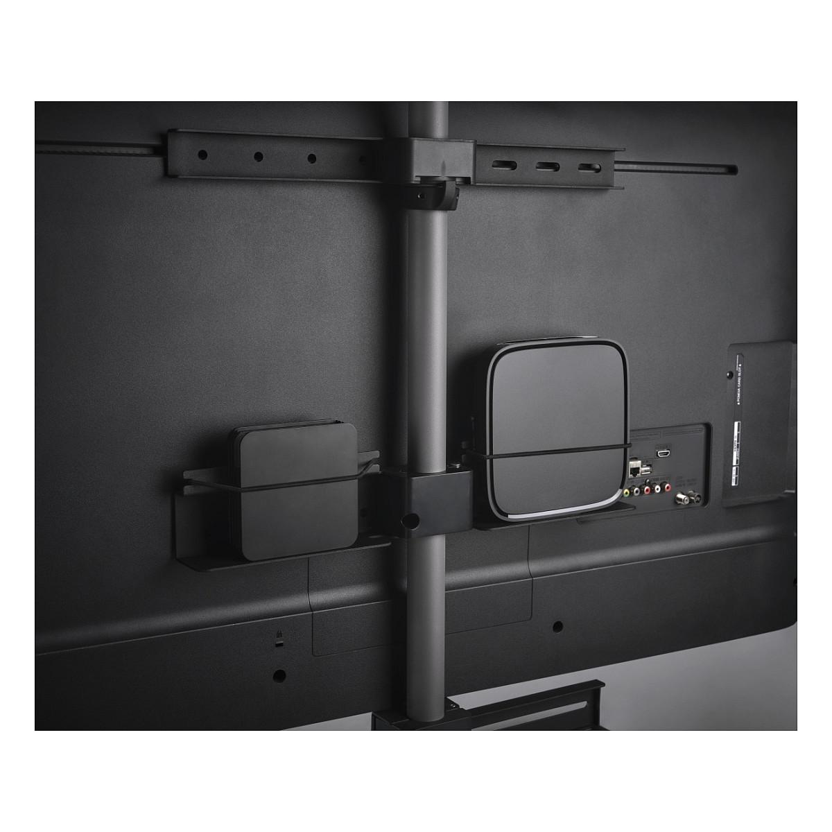 Mbajtëse për TV One For All WM7476 Quadpod, 32–70", VESA deri në 400×400mm, Rrotullim 360°, Lartësi e Rregullueshme - Kafe/Argjend - 3