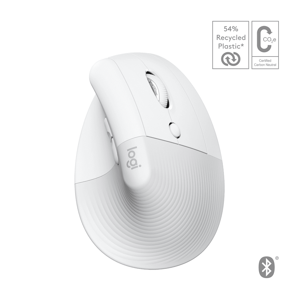 Maus pa Kabllo Logitech Lift Vertical Mac – Bardhë - 1