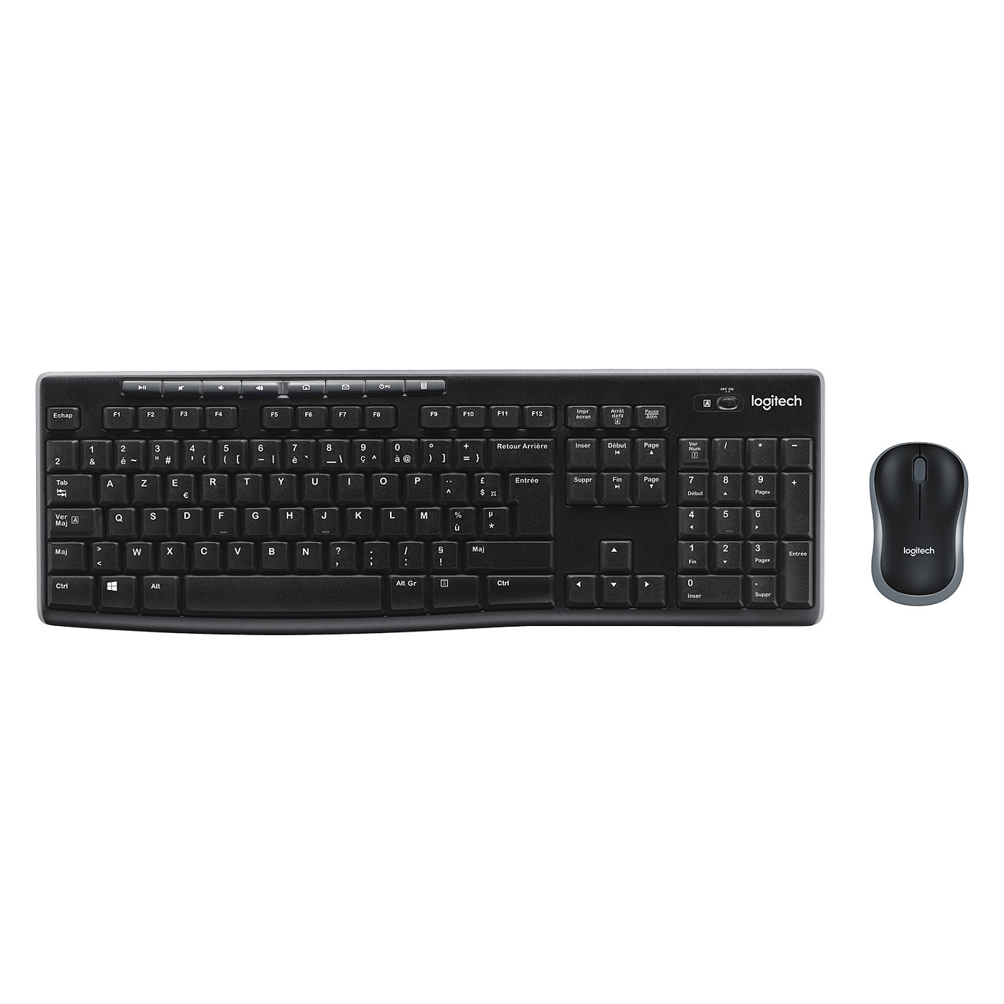 Combo (Tastierë & Maus) Logitech MK270 Wireless Combo / QWERTY - Zezë - 1