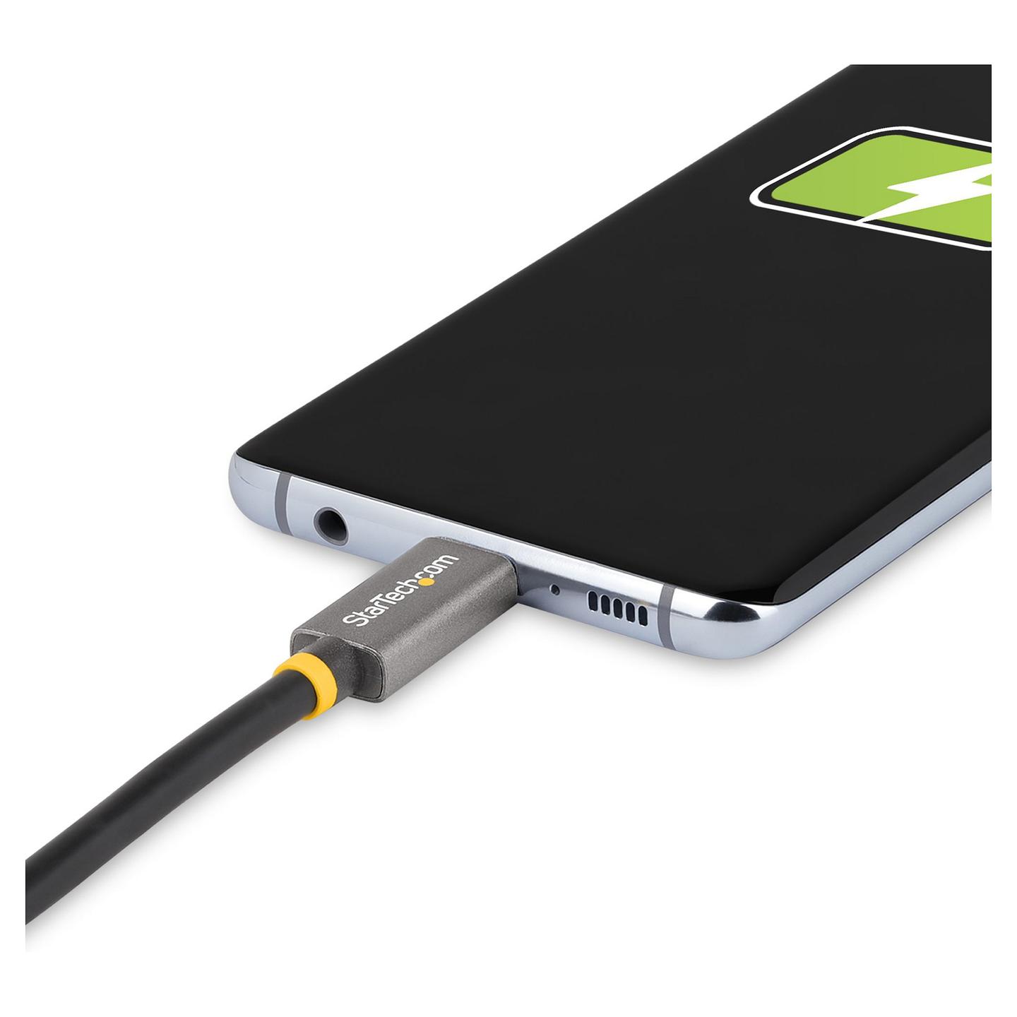 Kabllo USB StarTech.com CC1M-40G-USB-CABLE / USB-C në USB-C / USB4 Gen 2x2 / 40 Gbit/s / PD 100W / 5A / 8K 120Hz / 1m - Hiri/Zezë - 12