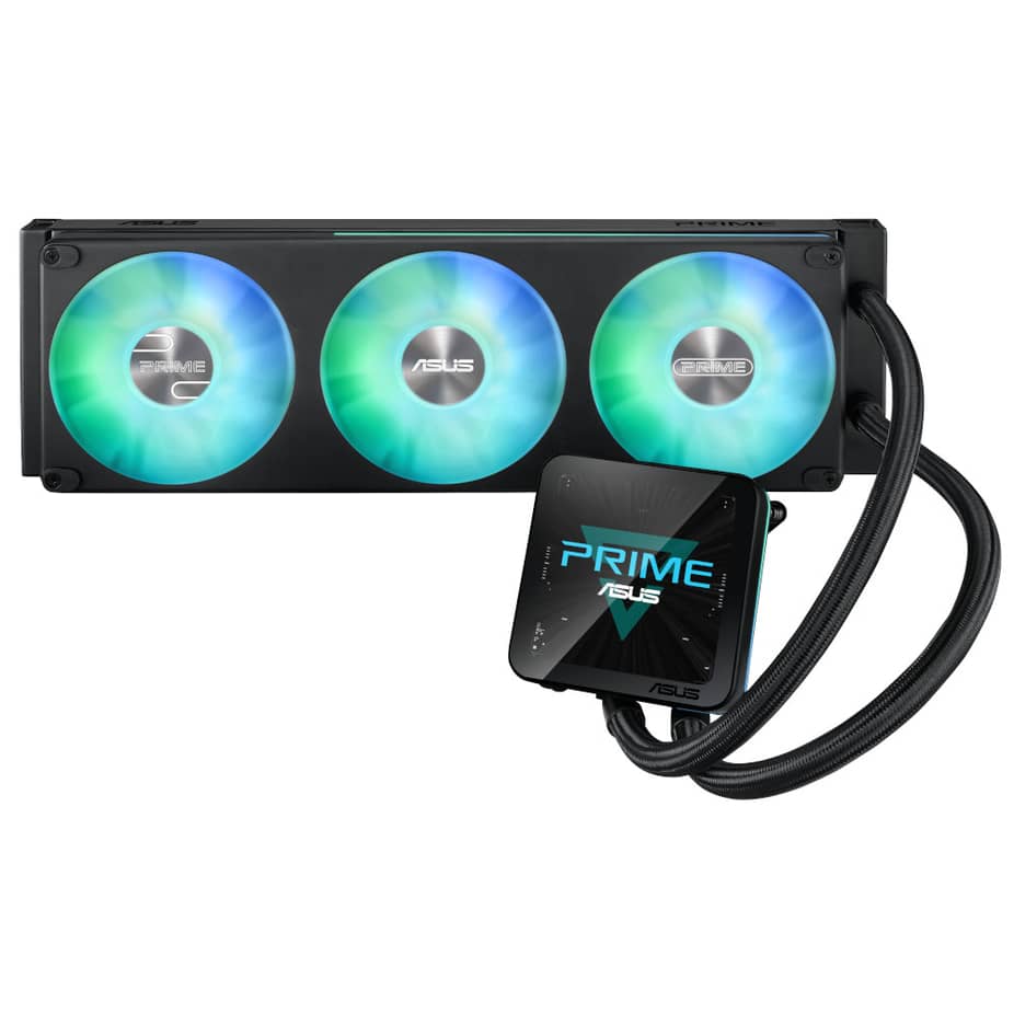 Ftohës për Procesor ASUS PRIME LC II 360 ARGB LCD / 360mm / 3x120mm / ARGB / LCD 3.95" - Zezë