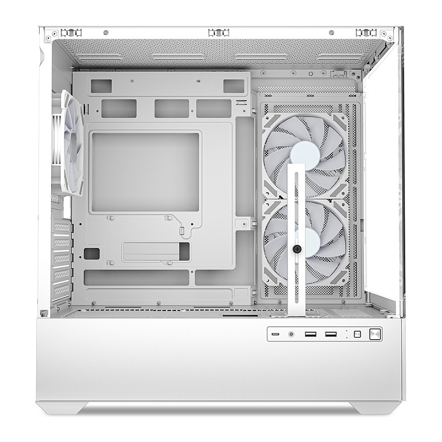 Kasë Sharkoon MK6 RGB Micro-ATX 1xGlass - Bardhë - 5