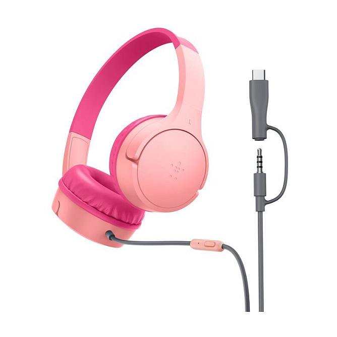 Kufje me kabllo Belkin SoundForm Mini – Rozë - 1