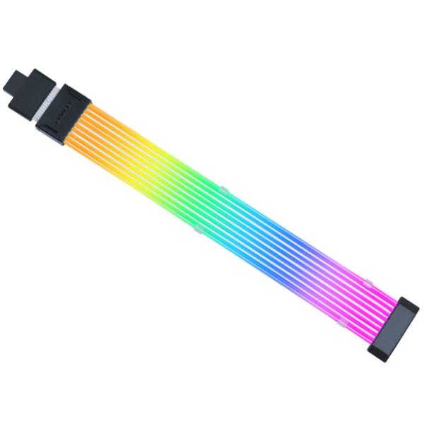 Kabllo Lian Li Strimer Wireless PW16-81W / 12V-2X6 (12+4-pin) / GPU ARGB Extension - Bardhë