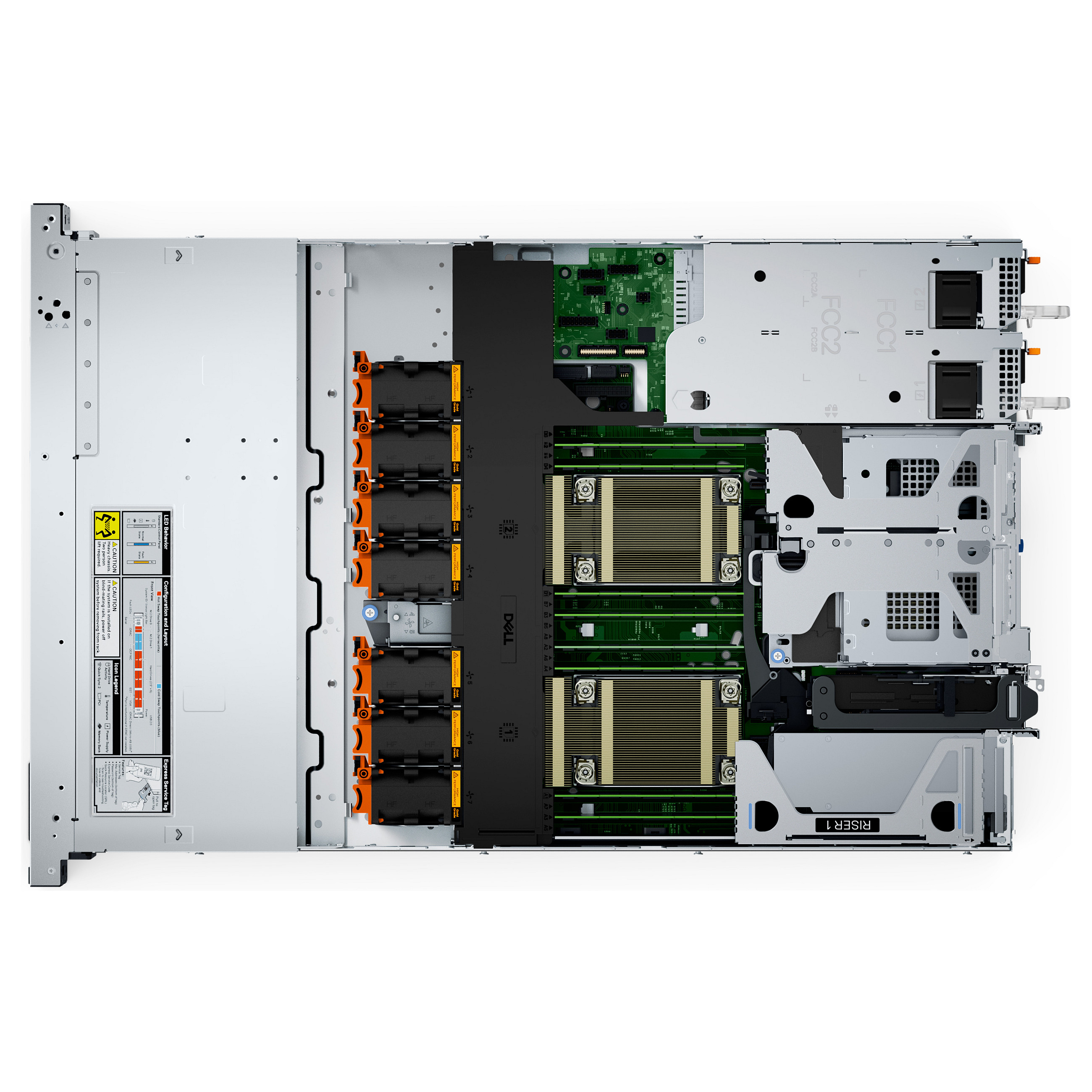 Dell PowerEdge R660xs Rack Server 1U – Intel Xeon Silver 4514Y, 64GB DDR5 ECC, 2x480GB SSD SATA, Dual 1100W Redundant PSU - 5