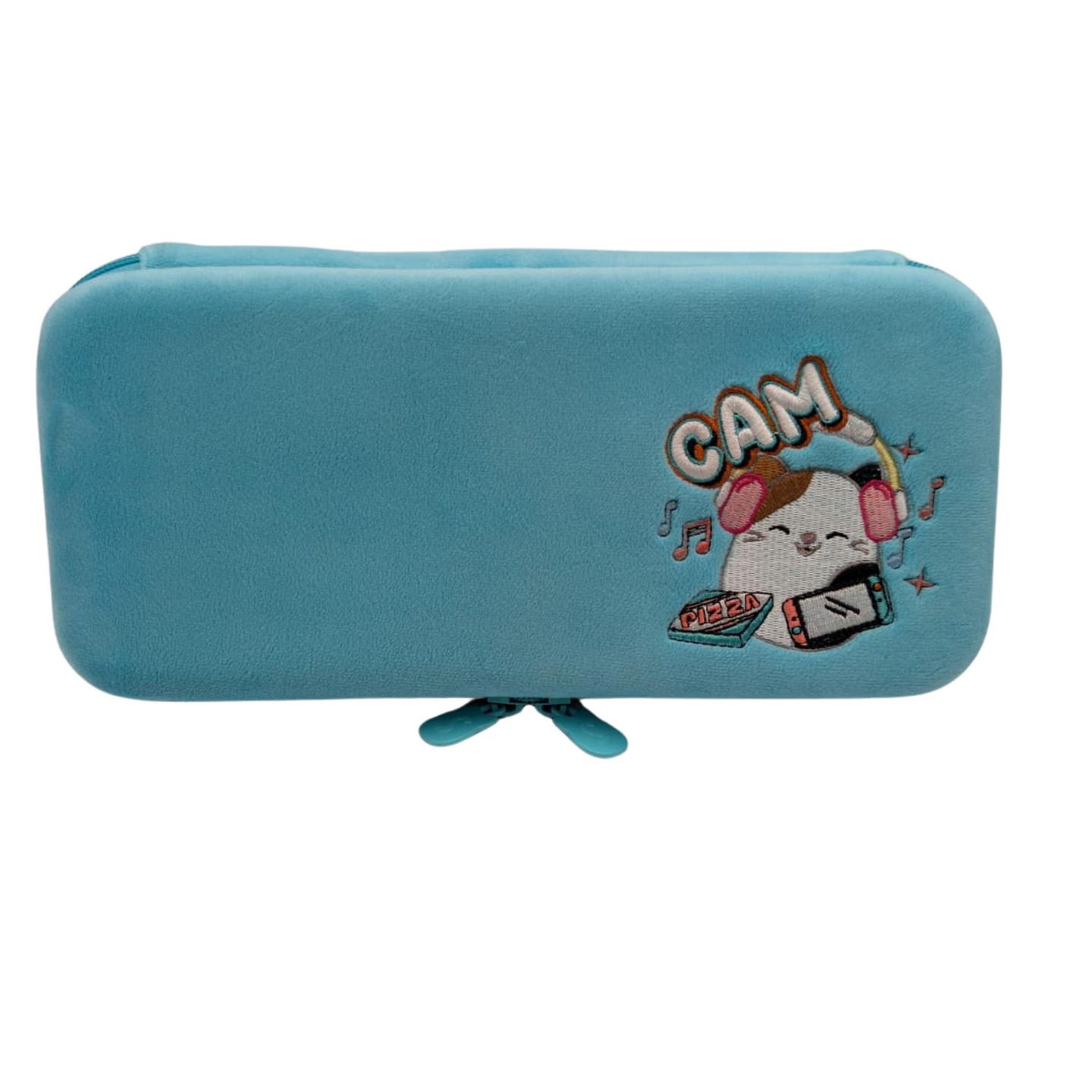 Aksesorë për Nintendo Switch / Çantë Squishmallows Cam the Cat / Nintendo Switch 2 / Switch OLED / Switch Lite – Blu