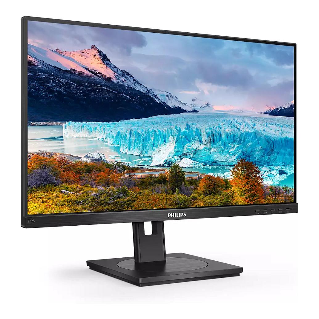 Monitor Philips S Line 222S1AE/00 / 21.5″ / FHD IPS / 75 Hz / 4 ms / DisplayPort + HDMI + DVI + VGA - Zezë - 3