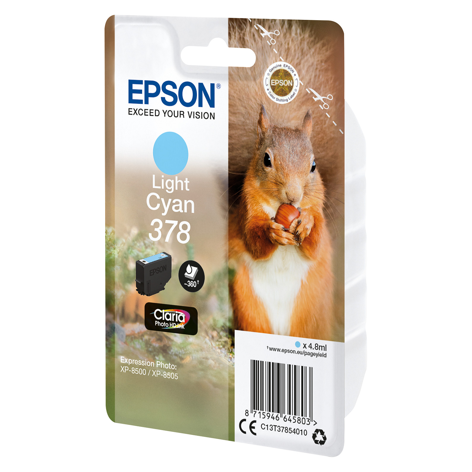 INK Epson 378 C13T37854010 / deri 360 faqe  – Blu e hapur - 2