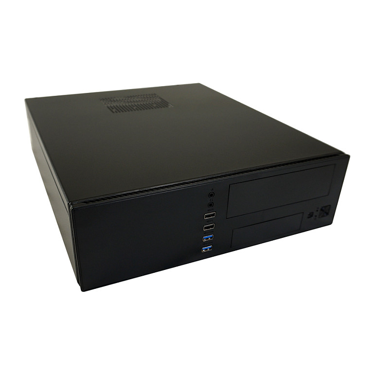 Kasë PC LC-Power LC-1406MB-TFX-ON / Micro Tower / Micro-ATX + Mini-ITX / 80mm Fan Support / 2.5"/3.5" HDD / TFX PSU - Zezë - 3