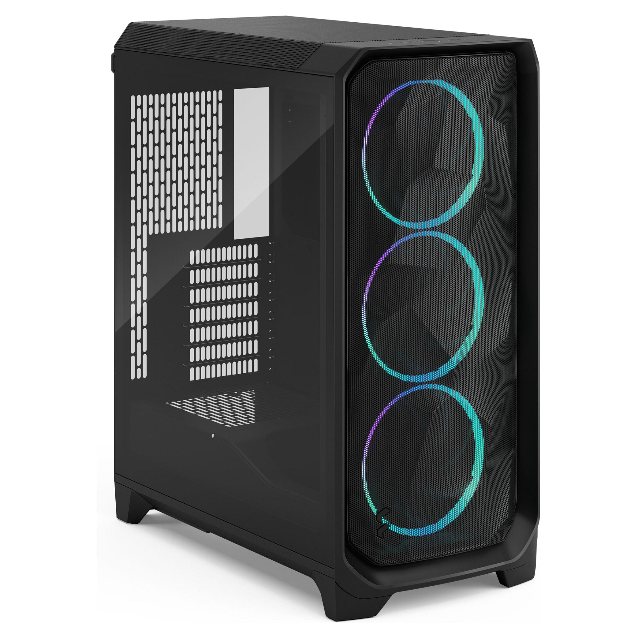 Kasë PC Fractal Design Meshify 3 Black RGB TG Light Tint / EATX / ATX / 3x 140mm RGB Fan / Tempered Glass - Zezë - 3