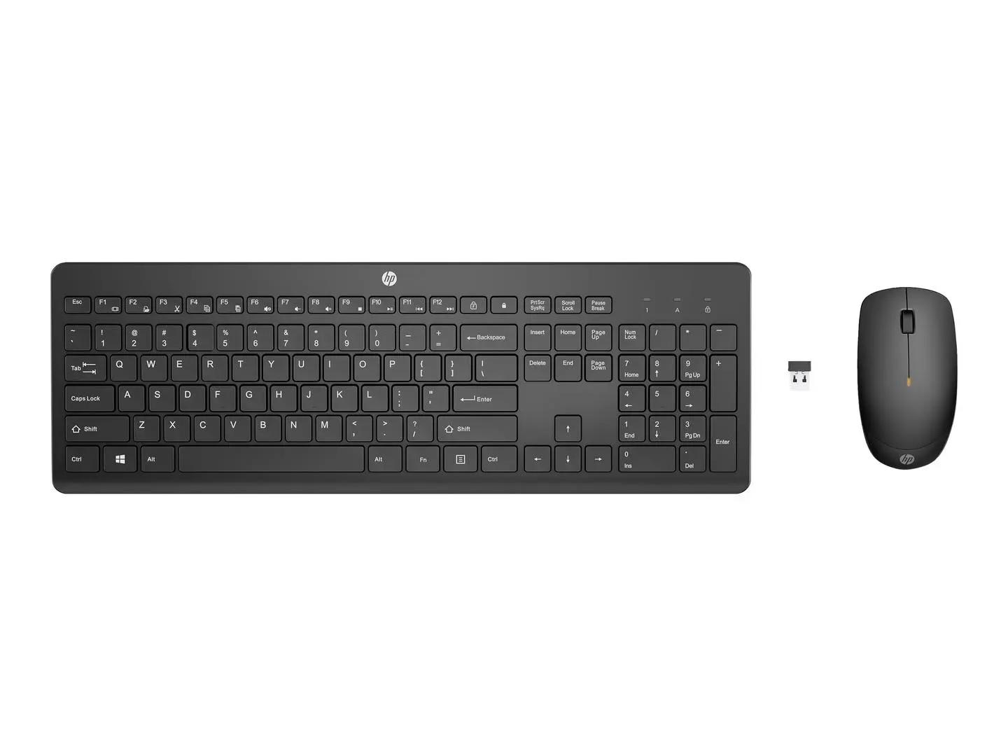 Combo (Tastierë & Maus) HP 650, Wireless, 2.4 GHz, Full Size, QWERTZ Gjerman, 4000 DPI - Zezë
