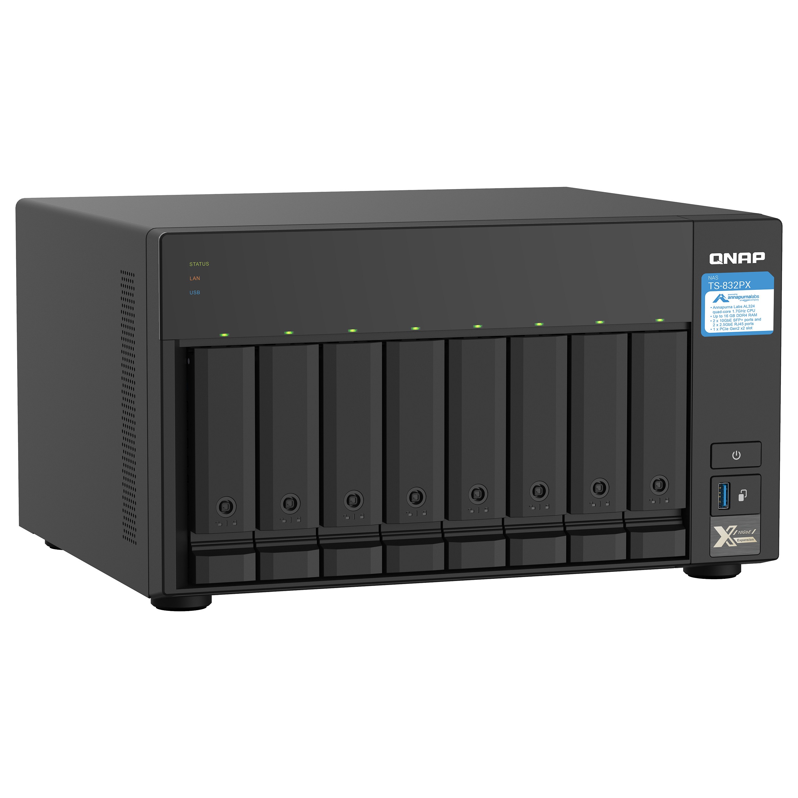 NAS QNAP TS‑832PX‑4G / 8‑Bay - 3