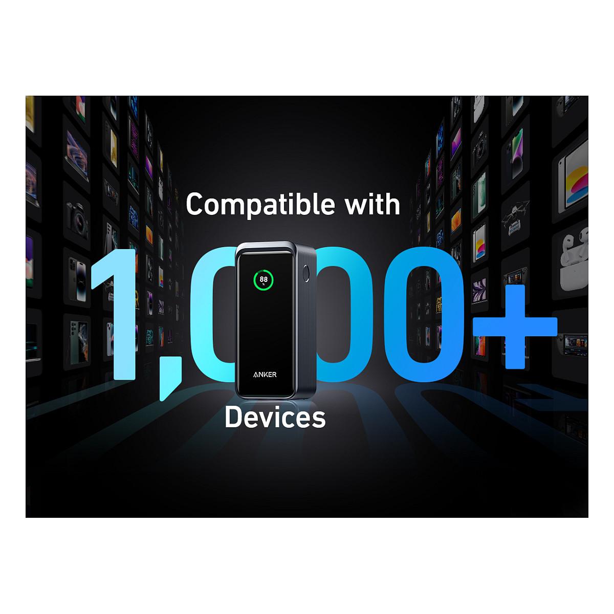 Powerbank Anker Prime A1336 / 20000mAh / 200W / 2x USB-C / USB-A - Zezë/Argjend - 10
