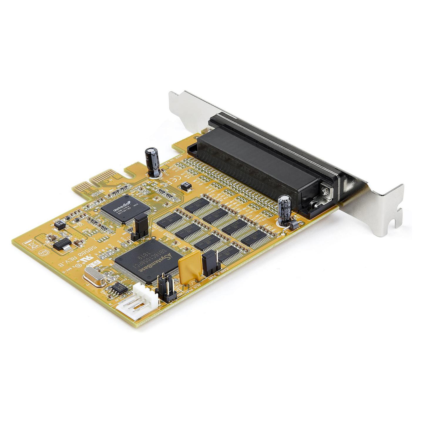 Kartë Zgjerimi StarTech.com PEX8S1050, 8x DB9 RS-232, PCIe x1, 921.6Kbps - Verdhë - 2