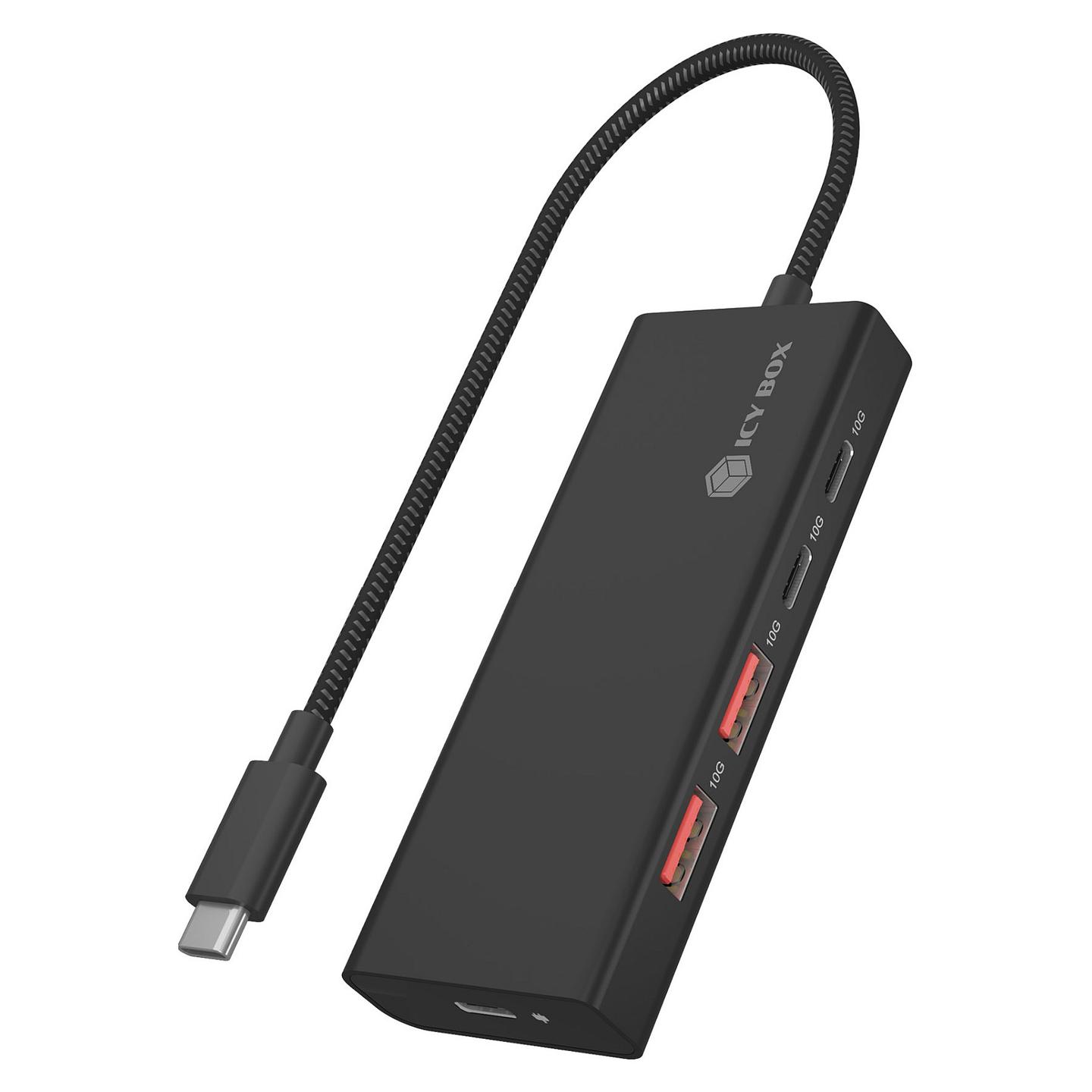 Hub ICY BOX IB-HUB1436-CPD, 2x USB-A, 2x USB-C, USB 3.2 Gen 2, 10Gbps, Power Delivery 100W - Zezë