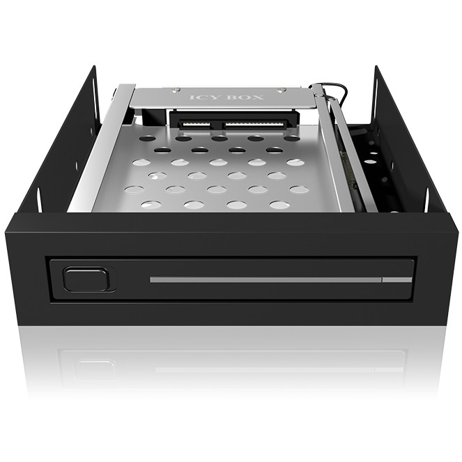Aksesorë për disqe Hot-Swap Frame: 1× 2.5" SATA to 1× SATA host, trayless design, for 3.5" drive bay – ICY BOX - 8