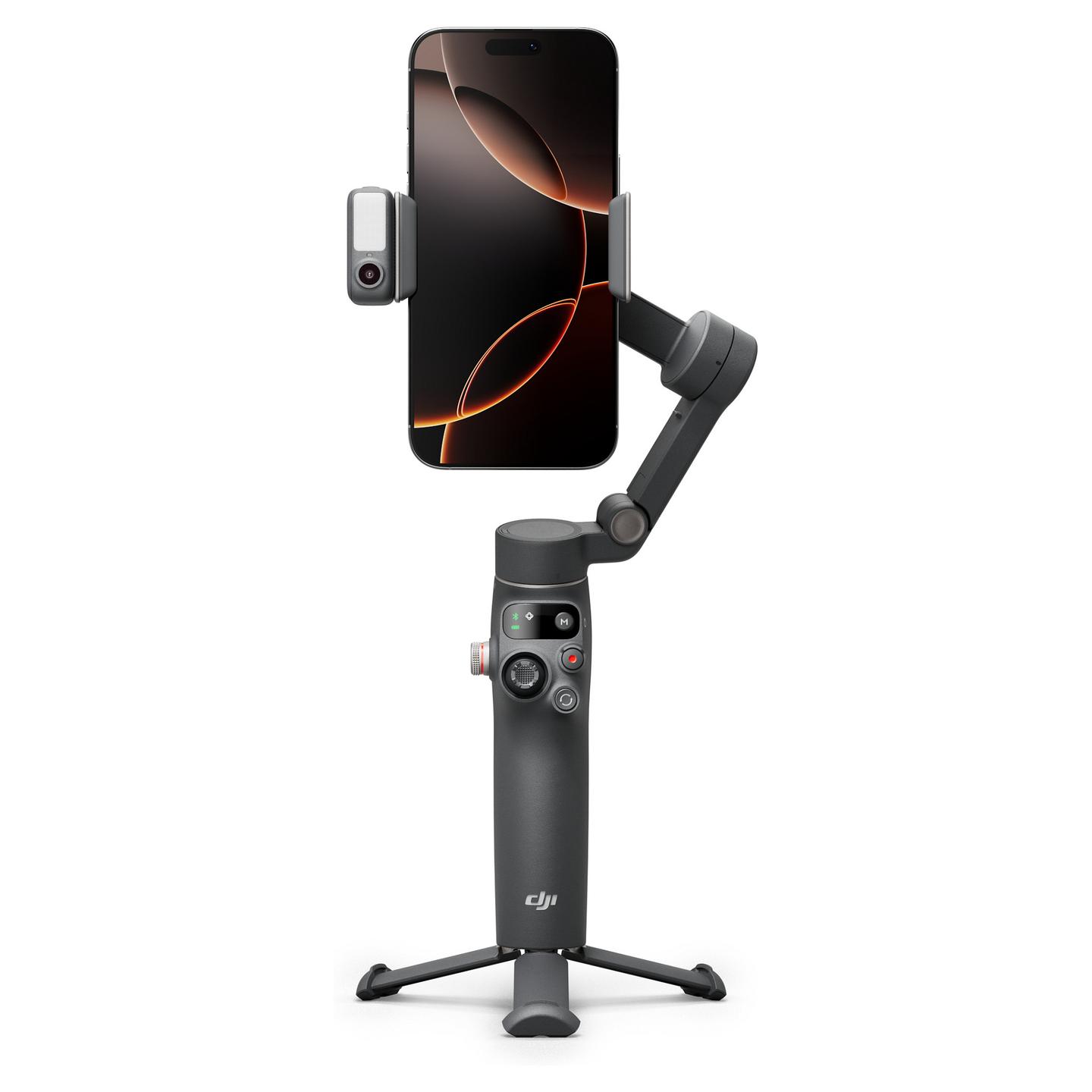 Stabilizues DJI Osmo Mobile 7P, 3-Aksësh, ActiveTrack 8.0, Tripod i Integruar, Shufër Zgjatuese - Gri e Errët - 7