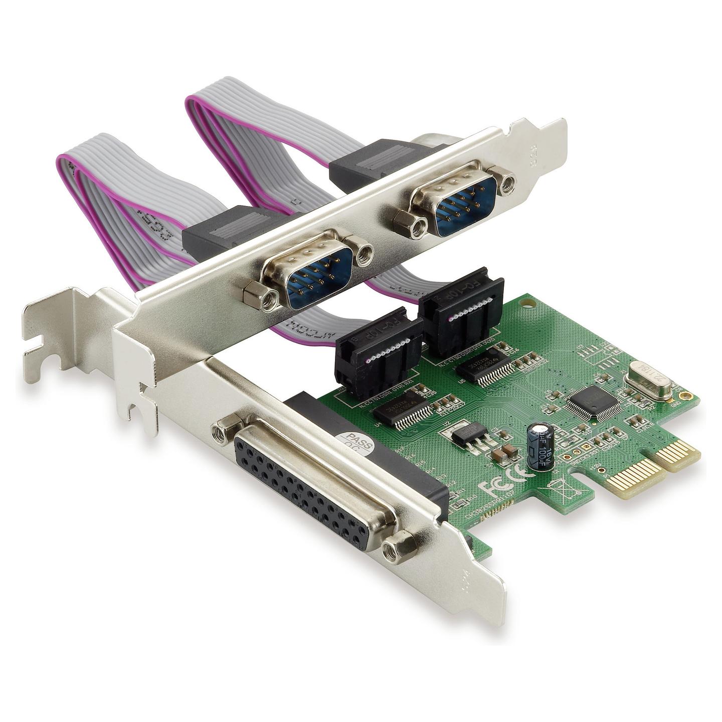 Kartë Zgjerimi Conceptronic SPC01G, PCI Express x1, 2x Serial RS-232 DB9 + 1x Paralel DB25, Low Profile
