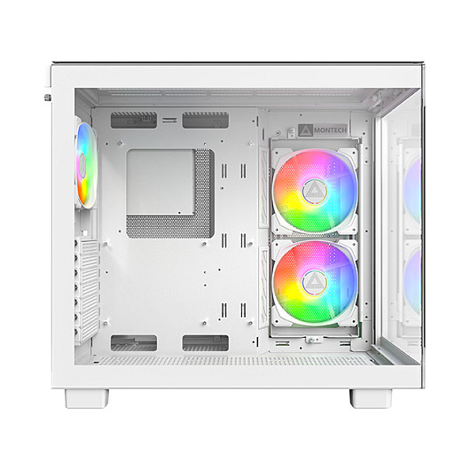 Kasë PC Montech KING 65 PRO / Mid Tower / ATX / 2x 140mm + 1x 120mm Fan / Tempered Glass - Bardhë - 3