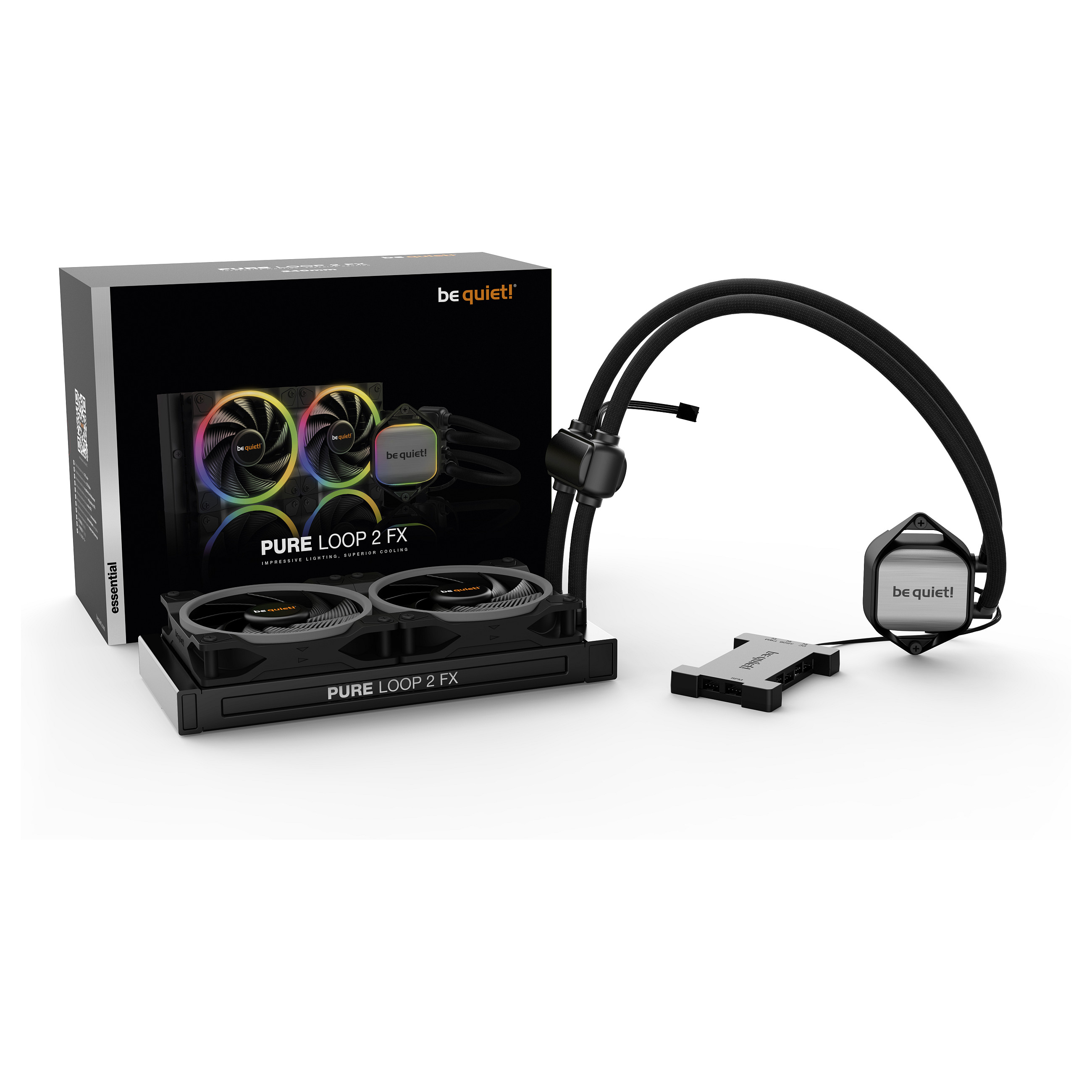 Ftohës për Procesor Be Quiet! K Cooler Wasserkühlung be quiet! Pure Loop 2 FX 240mm ARGB Water Cooler 2 x Light Wings 120mm PWM Shpejtësi e Lartë - 4