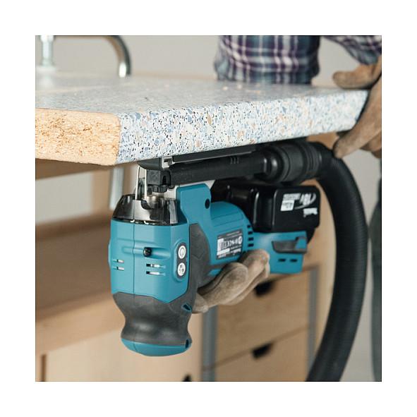 Sharrë Pendulare me Bateri Makita DJV181Z LXT, 18V, Brushless, 800-3500spm, 26mm, 135mm - Zezë/Blu - 2