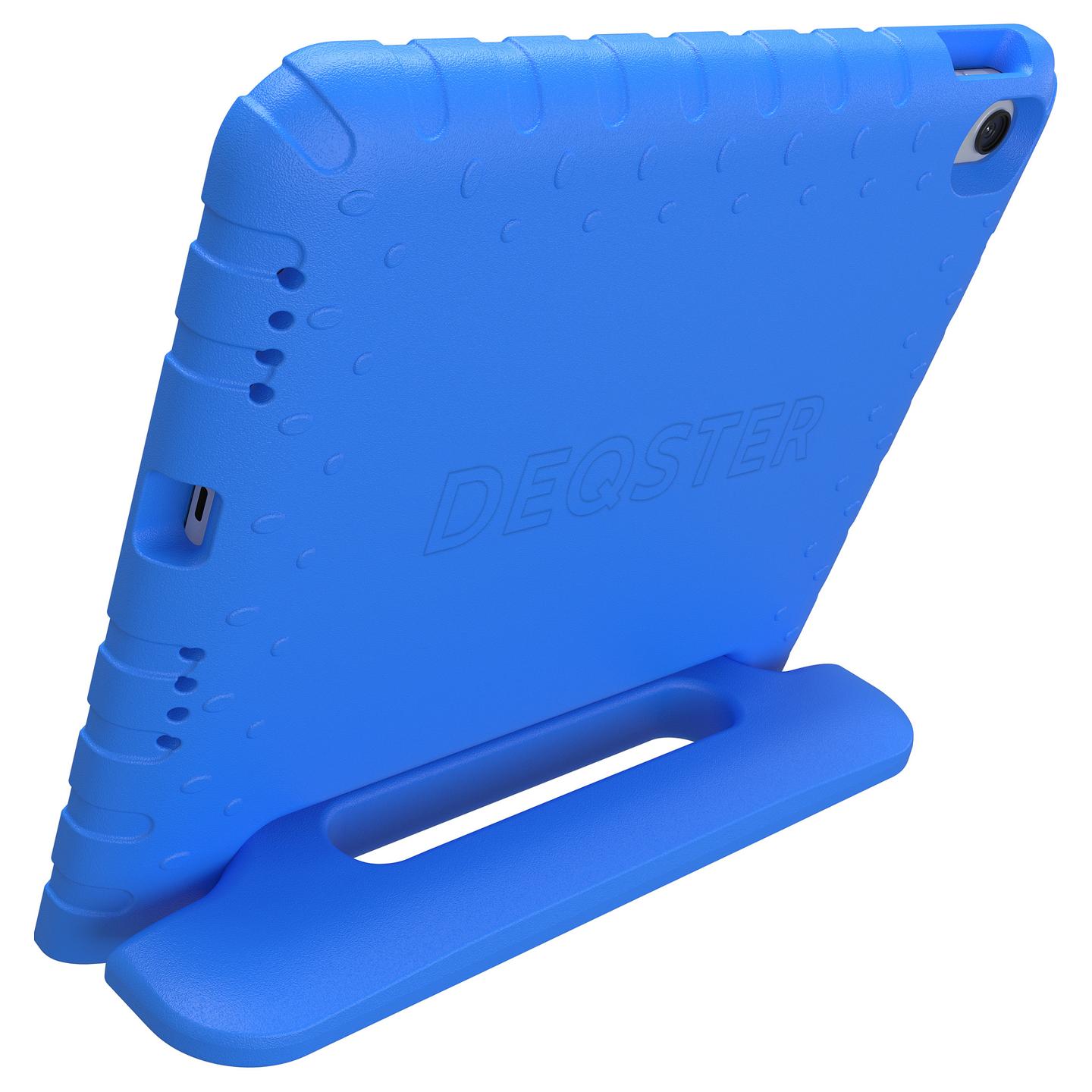 Case për Tablet DEQSTER Kids Case, iPad 10. Gjenerata dhe iPad A16, EVA, Xham Mbrojtës 9H - Blu - 5