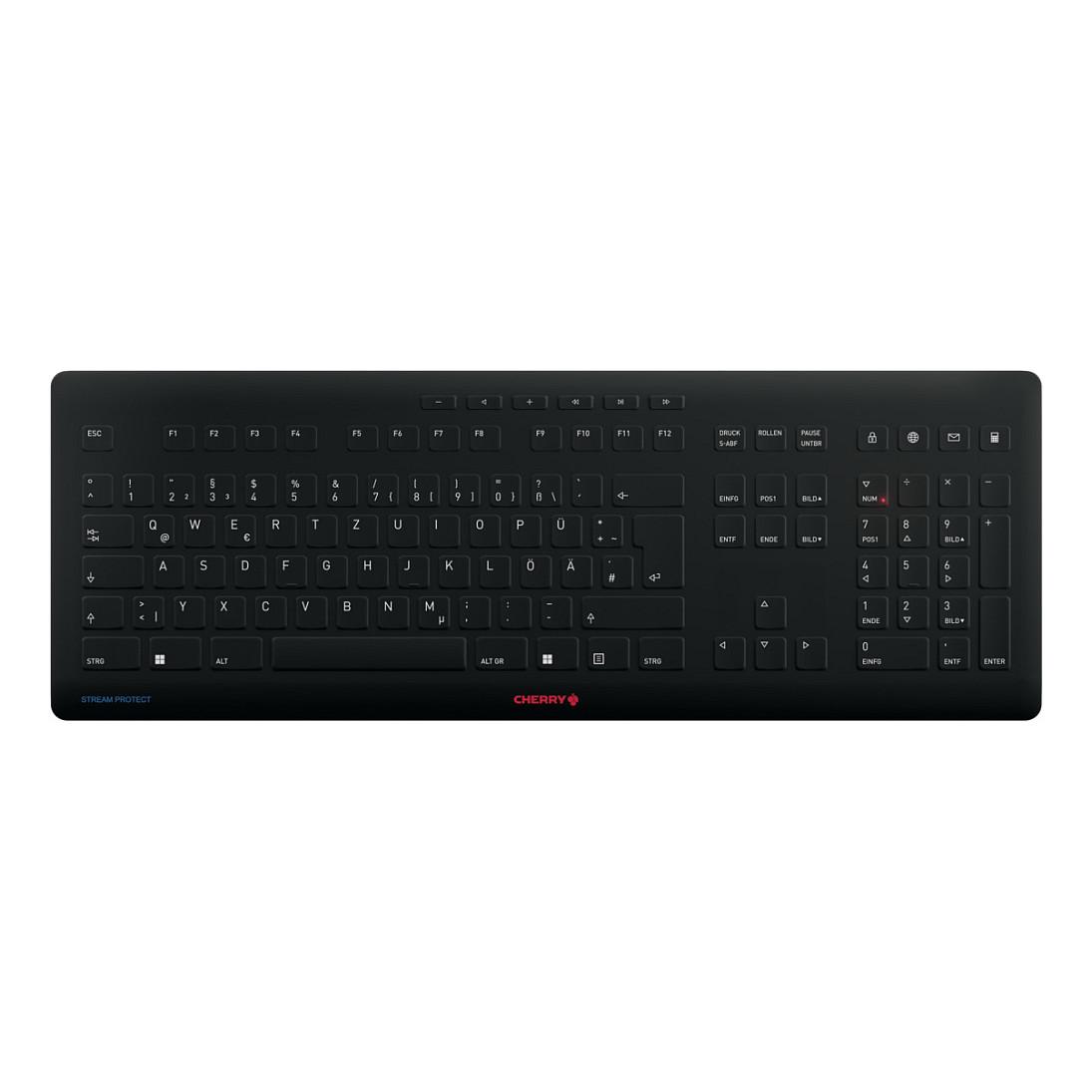 Tastierë Pa kabllo Contour Design Stream / RF 2.4 GHz + USB / Full-Size / QWERTZ / German - Zezë