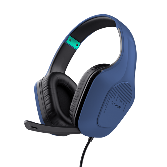 Kufje Gaming Trust GXT 415B Zirox / Wired / Over-Ear / 3.5mm / 50mm Drivers – Blu