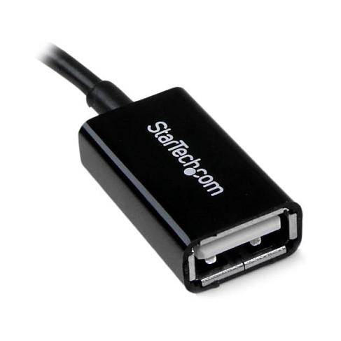 Kabllo USB OTG StarTech.com UUSBOTG, Micro USB-B Mashkull në USB-A Femër, USB 2.0, 12.7 cm – Zezë - 2
