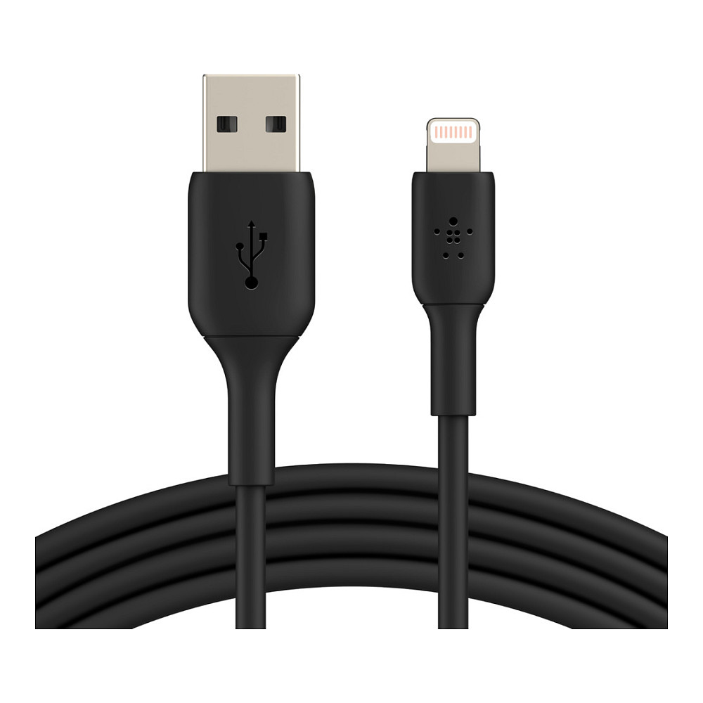 Aksesorë për telefon Belkin Lightning Lade/Sync Kabel PVC mfi zertifiziert 1m black - 1
