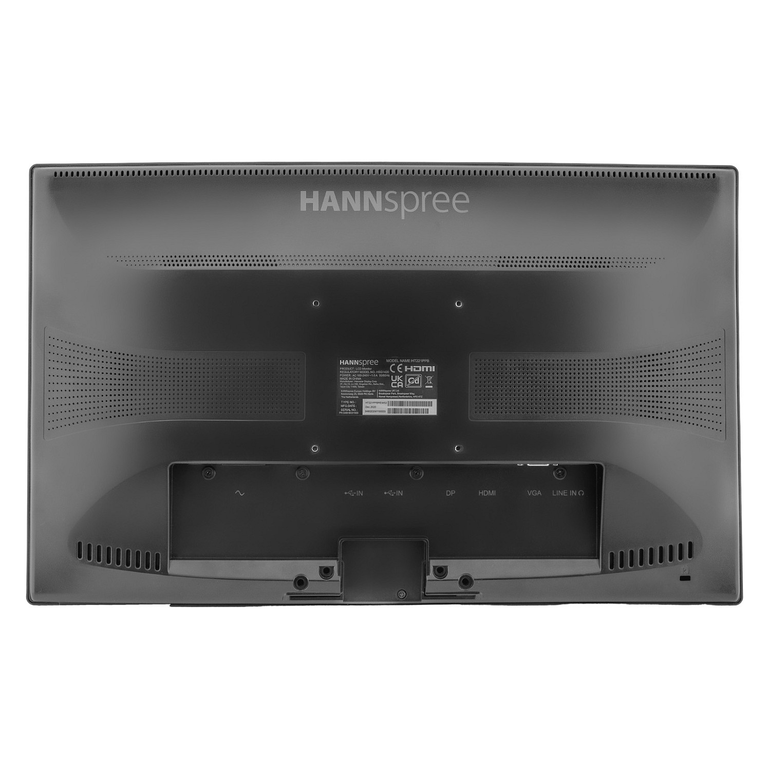 Monitor Hannspree HT221PPB / 21.5"/ Full HD VA LED / Touchscreen / 60 Hz / 4 ms / VGA+HDMI+DP+USB - Zezë - 8