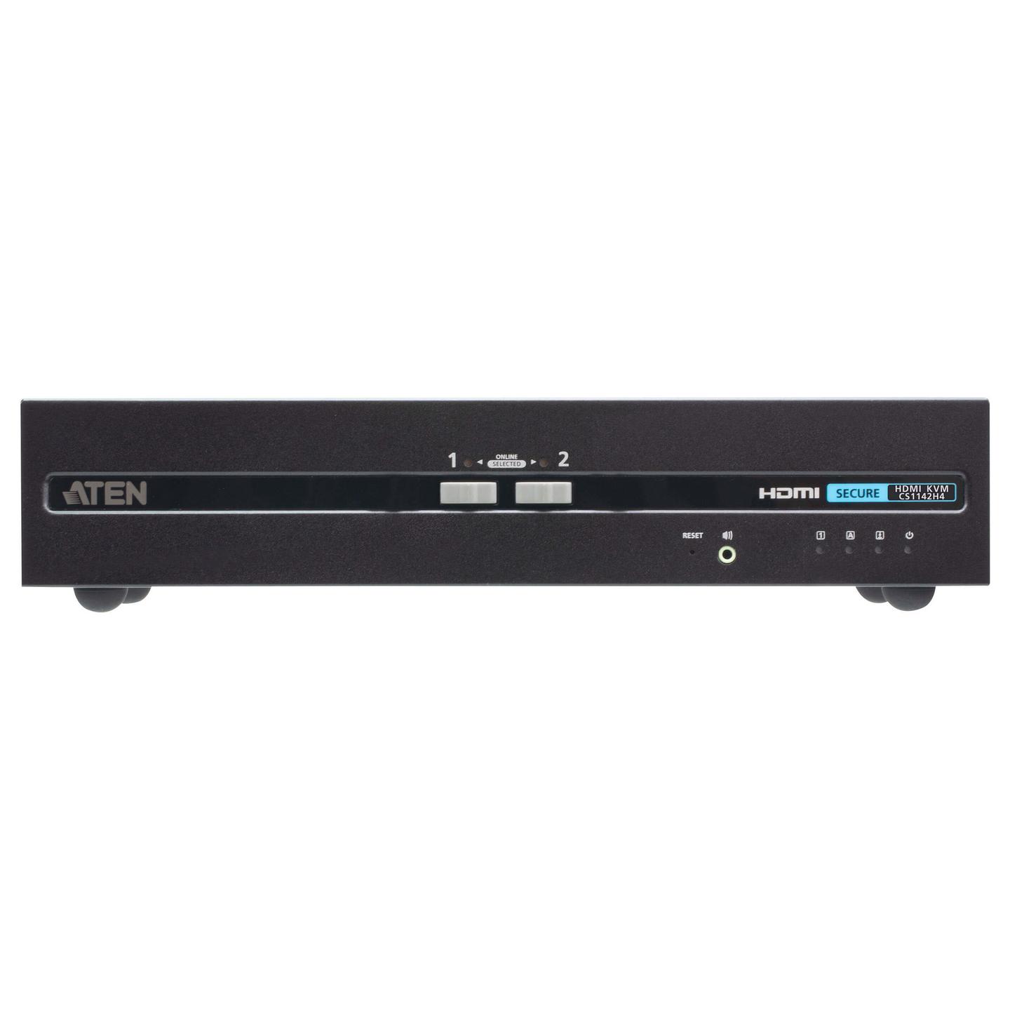 Switch KVM ATEN CS1142H4 / 2-Port / HDMI / Dual Display / 4K 60Hz - Zezë