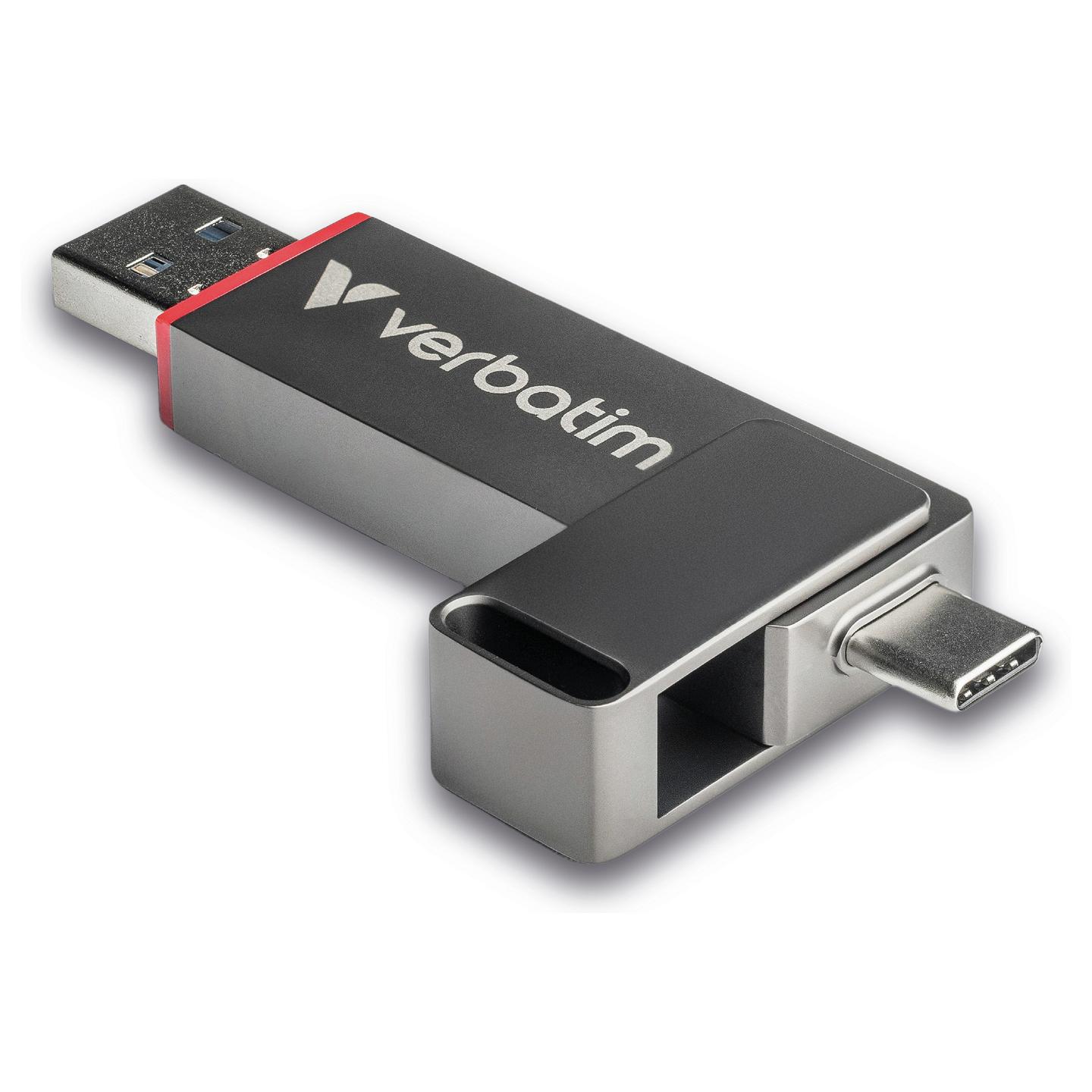 USB Flash Drive Verbatim Dual QuickStick 32042, 512GB, USB 3.2 Gen 1, USB-A + USB-C, 510MB/s Read, 460MB/s Write - Hiri