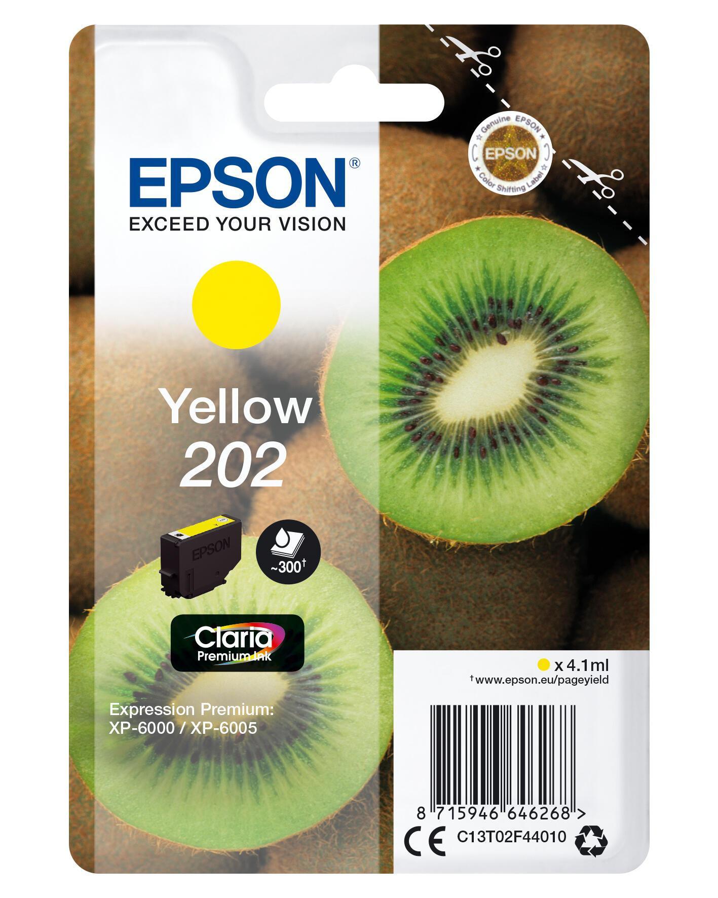 INK Epson 202 / C13T02F44010 / 300 faqe – Verdhë - 1