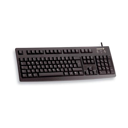 Tastierë me kabllo Cherry G83-6105 / QWERTY UK / Full-Size / USB – Zezë - 1