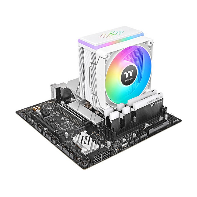 Ftohës për Procesor ASTRIA 400 ARGB Air cooler e bardhë - 5